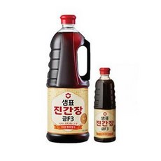 [샘표][샘표식품] (대용량) 진간장 금F-3 1.7L+500ml, 2.2L, 1개