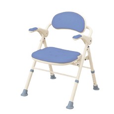 安壽 可收摺TS型大洗澡椅 可折疊式沐浴椅, Blue seat, 1個
