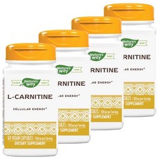Nature's Way 左旋肉鹼膠囊 500mg, 4個, 60 件