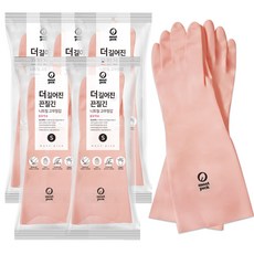 모스트픽 더 길어진 끈질긴 니트릴 고무장갑, 봄꽃색, S, 5세트