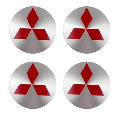 호환 4PCS 56/60mm 차량 스타일링 휠 센터 허브 캡 림 커버 배지 엠 블 럼 스티커 Mitsubishi Lancer Asx O, 04 56mm Sticker