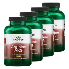 Swanson 斯旺森 精胺酸AKG膠囊, 90顆, 4罐