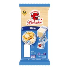 래핑카우 냉장 벨큐브 플레인치즈 24입 125g, 1개