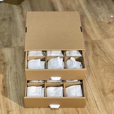日式衣櫃收納盒 衣物分類整理箱 抽屜式分隔收納, 1個, 【內衣襪子雜物收納盒】二層抽屜盒