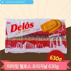 청우식품 델로스 오리지날 쿠키 630g 탕비실 사무실 회사 간식 과자 디저트, 1개