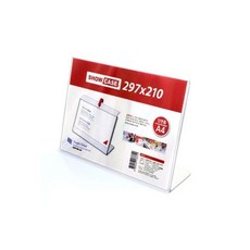 (단면 가로)쇼케이스 A4 A297210) 7745/스탠드/아크릴/거치대/게시판/안전/표지판/POP/꽂이/안내/다용도, (단면 가로)쇼케이스 A4 A297210) 7745/스