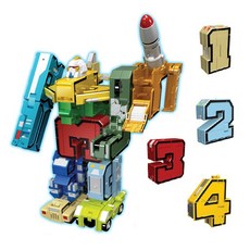 숫자 변신 합체 로봇 장난감 숫자공부 산수 14종1세트 숫자놀이, 1개