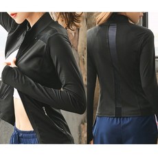 여성 기능성 요가복 필라테스복 긴팔 집업 상의 자켓 아우터 휘트니스 웨어 트레이닝복