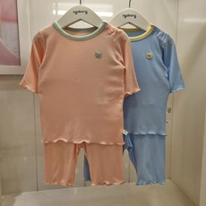 아가방 NC엑스코점 2026 여름신상! 보들보들 시원한 소재감 심플한 디자인 밑단말림 포인트 엘로이 7부 내의! 아기 실내복 유아 칠부 상하세트 어린이집 등원룩 출산선물 추천