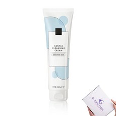 GLOWICTION Anew 민감한 피부 위한 젠틀 클렌징 크림 - 피부과 전문의가 개발한 황산염 프리 페이스 클렌저 오트밀 글리린 모이스처라이징 메이크업 리무버 150ml 무