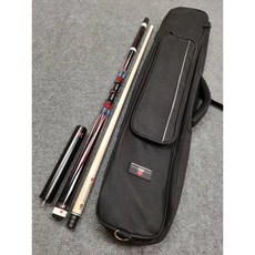 撞球桿 中式黑八球桿 美式九球桿 楓葉手工桿撞球桿 大頭九球桿手工桿 套裝桌球桿中式分體黑八撞球, 紅色, 1個