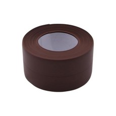방수 코킹 테이프 실란트 스트립 15인치 너비 x 105피트 길이 PVC 밀봉 주방 욕실 욕조 조리대 화장실 싱크대 베이지, Brown 1.5x10.5" 1Pcs