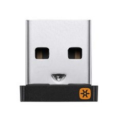 Logitech 羅技 Unifying 迷你型 USB 無線接收器, 黑色, 1個, 迷你型 (UNIFYING) USB無線接受器