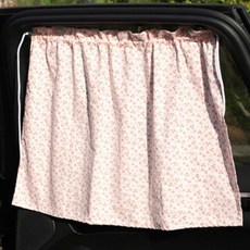 귀여운 차창문 햇빛가리개 흡착식 차량 뒷자리 커텐, 체리, 1개