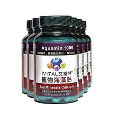 IVITAL 艾維特 海藻鈣+蕎麥D3+維生素K2 微甜可嚼錠 100錠, 6個, 100顆