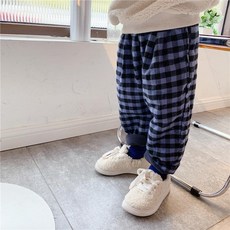 兒童韓版磨毛加絨休閒長褲