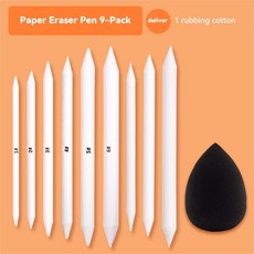 전문 스케치 종이 지우개 펜 세트 아티스트 학생 미술 드로잉 도구 페인팅 얼룩 문구 용품 3 개 6 9 12, [11] SET-D