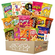 농심 과자 선물세트+농심 새우깡 변색컵(한정), 1박스, 17종 1박스, 17종