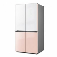 하이얼 글램 글라스 433L 4도어 냉장고 방문설치, 하이얼글램/전기냉장.냉동기기 / HRS445MNWP