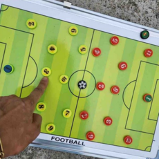 축구 작전판 알루미늄 자석 감독용 축구 코칭 보드 전술판 휴대용 훈련 시뮬레이션 보조 용품 장비
