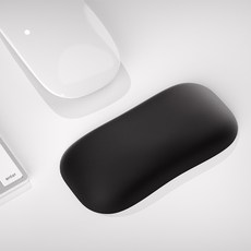 방수 보들보들한 게임 사무용 마우스패드+손목받침 미끄럼방지, 1개, 블랙