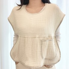 어텀31 맘스빕 엄마 턱받이 침받이 숏버전, 크림, 1개, 1매