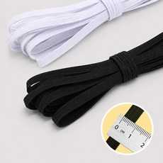 고무나라 납작 고무줄 골고무줄 바지 고무줄 밴드 4마 (6mm/8mm/10mm/12mm/16mm/25mm), 1개, 화이트 8mm 4yd