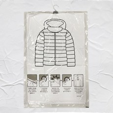 진공 압축팩 긴 이불 보관용 재사용 옷걸이 압축가방