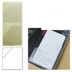 [ 코너형 포켓 라벨테이프 중형 2P 30매 60x65 ] 다이어리 바인더 코너스틱 윈디커 포스트포켓dkl2+5Rxg