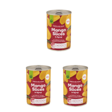 울월스 망고 슬라이스 인 시럽 Woolworths Mango Slices In Syrup, 3개, 425g