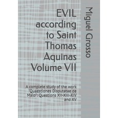 (영문도서)EVIL according to Saint Thomas Aquinas Volume VII: A complete study of the work... Paperback, Independently Published, English, 9798196638619
