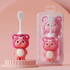 兒童萬毛超細軟毛牙刷 護齒牙刷 硅膠手柄 軟毛細毛護牙牙刷 獨立包裝 兒童安全牙刷 牙刷 庫洛米卡通幼童牙刷 庫洛米衕款, 1個, 【可可狸】1支