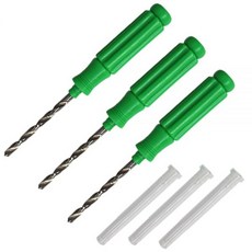3개 묶음 손드릴 수동 파일럿 구멍 드라이버 3.6mm 4mm 작은 비트 드릴 CISS 연속 잉크 공급 시스템 카트리지 리필 기타 튜너 석고보드 플라스틱 보석함 취미