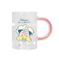포켓몬 스토어 샤이닝 유리컵 「Pokemon in a dream」 핑크