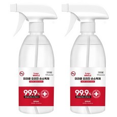 미라클 오리진 스프레이 손소독제 500ml 의약외품 에탄올70% 살균소독99.9% 500ml 2개