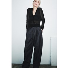 ZARA 시스루 니트 재킷 - 블랙 3920/733/800