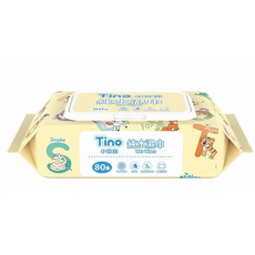 Tino 純水濕巾 80抽, 1箱, 12個裝, 40g