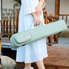 대금케이스 피리 단소 가방 긴 플룻 보관파우치 보관 대금가방 케이스 악기가방 휴대용 소금, 1개, 그린 7개 75cm C-6185