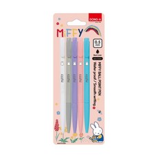 동아 미피 밀키스피디볼 5본 세트 0.5mm / 유성볼펜 스피디볼세트 볼펜 동아볼펜 속기용 0.5볼펜 미피볼펜 스피디볼, 1개