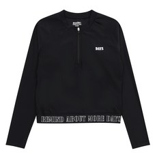 에꼴리에 [동아쇼핑] 왔당 여름 초특가 ~반집업 수영복 생존수업 래쉬가드 해변 자외선차단 물놀이 레쉬가드 물놀이 수영복 23B0461 BK