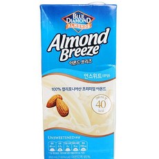 블루 다이아몬드 아몬드 브리즈 언스위트, 아이스보냉백포장, 950ml, 2개