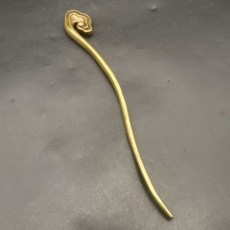 實心黃銅老式發簪 道家發飾用品, 如圖所示, 1個