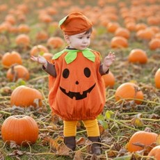 (신) 호박 의상 세트 할로윈 아동 코스튬