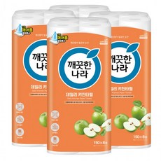 깨끗한나라 데일리 키친타올 150매 8롤 4팩, 1개, 1매입