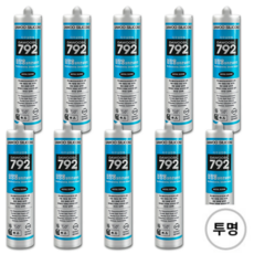 퀵마켓 렉산용 외장용 실리콘 다우실 792 투명, 10개