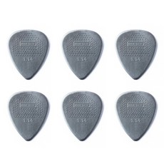 지엠뮤직_세트(6개)던롭피크 449R1.14 Max Grip1.14mm Standard Dunlop Pick (No.147세트), 단품, 1개