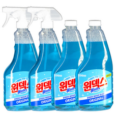 윈덱스 유리세정제 500ml 본품2개+교체용2개, 2개