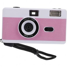 1개 재사용 가능한 필름 카메라 내장 플래시가 있는 복고풍 빈티지 쉬운 촬영을 위한 간단한 디자인 연한 분홍색과 보라색 친구와 가족을, 1개 재사용 가능한 필름 카메라 내장 플래시가 있는 복