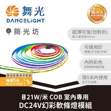 舞光 DC24V 幻彩軟條燈模組 COB室內專用 21W/米, 1個, D-CO24V-RGBR1