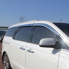 올뉴카니발 크롬 도어 바이저 6P 14년~19년까지 더뉴카니발O 썬바이져 빗물받이